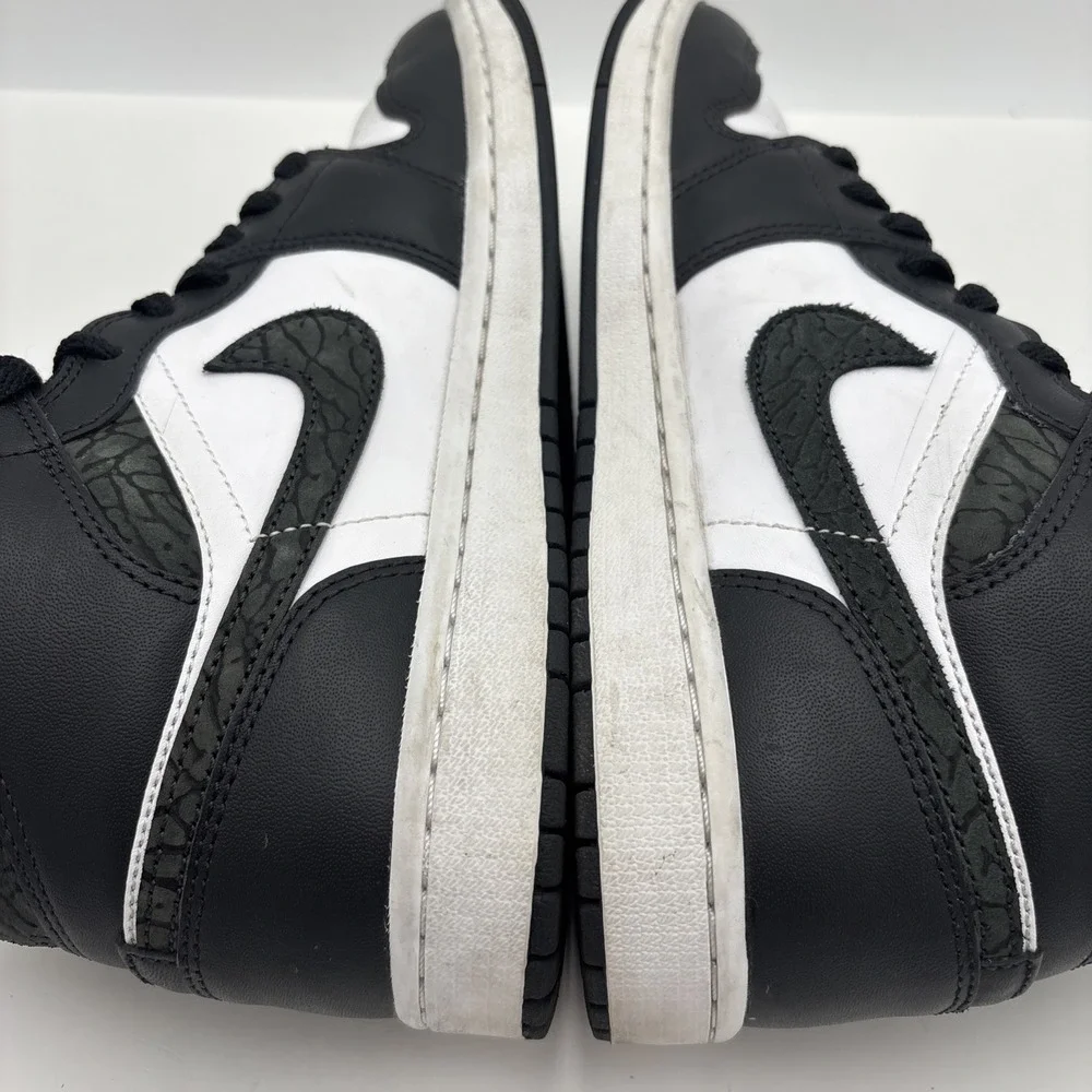 Nike Air Jordan 1 Mid Black White Men's‎ Size 8 FB9911-001 Pre-Owned Clean